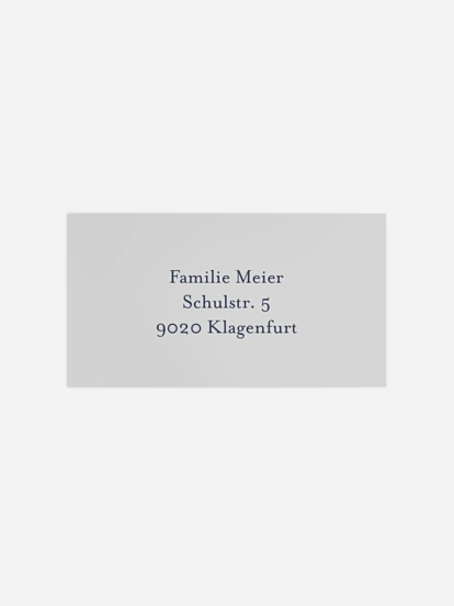 Empfängeraufkleber Trauer Himmlisches Licht