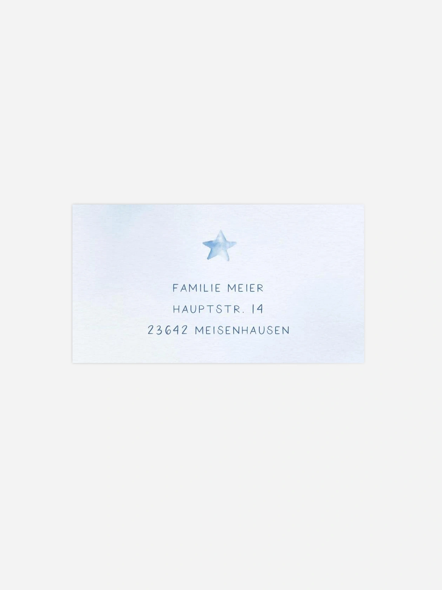 Empfängeraufkleber Trauer Pastel Heaven