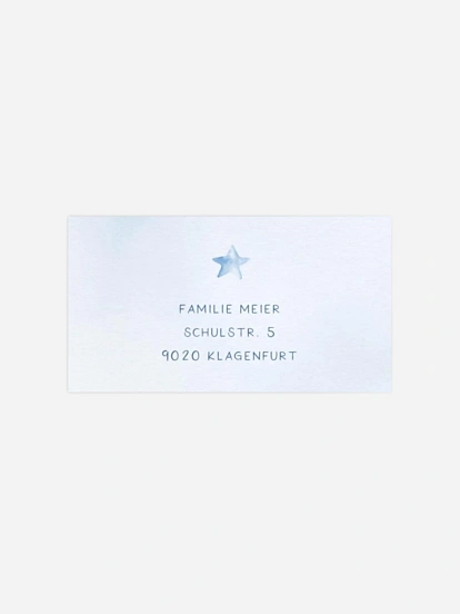 Empfängeraufkleber Trauer Pastel Heaven