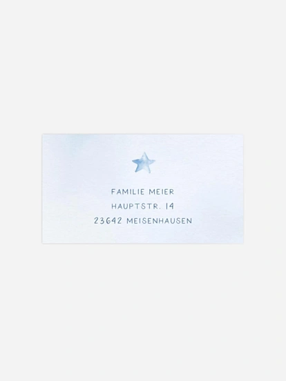 Empfängeraufkleber Trauer Pastel Heaven