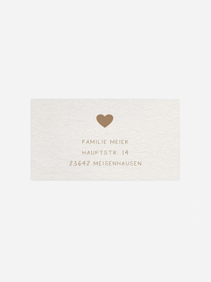Empfängeraufkleber Trauer Für immer bei uns