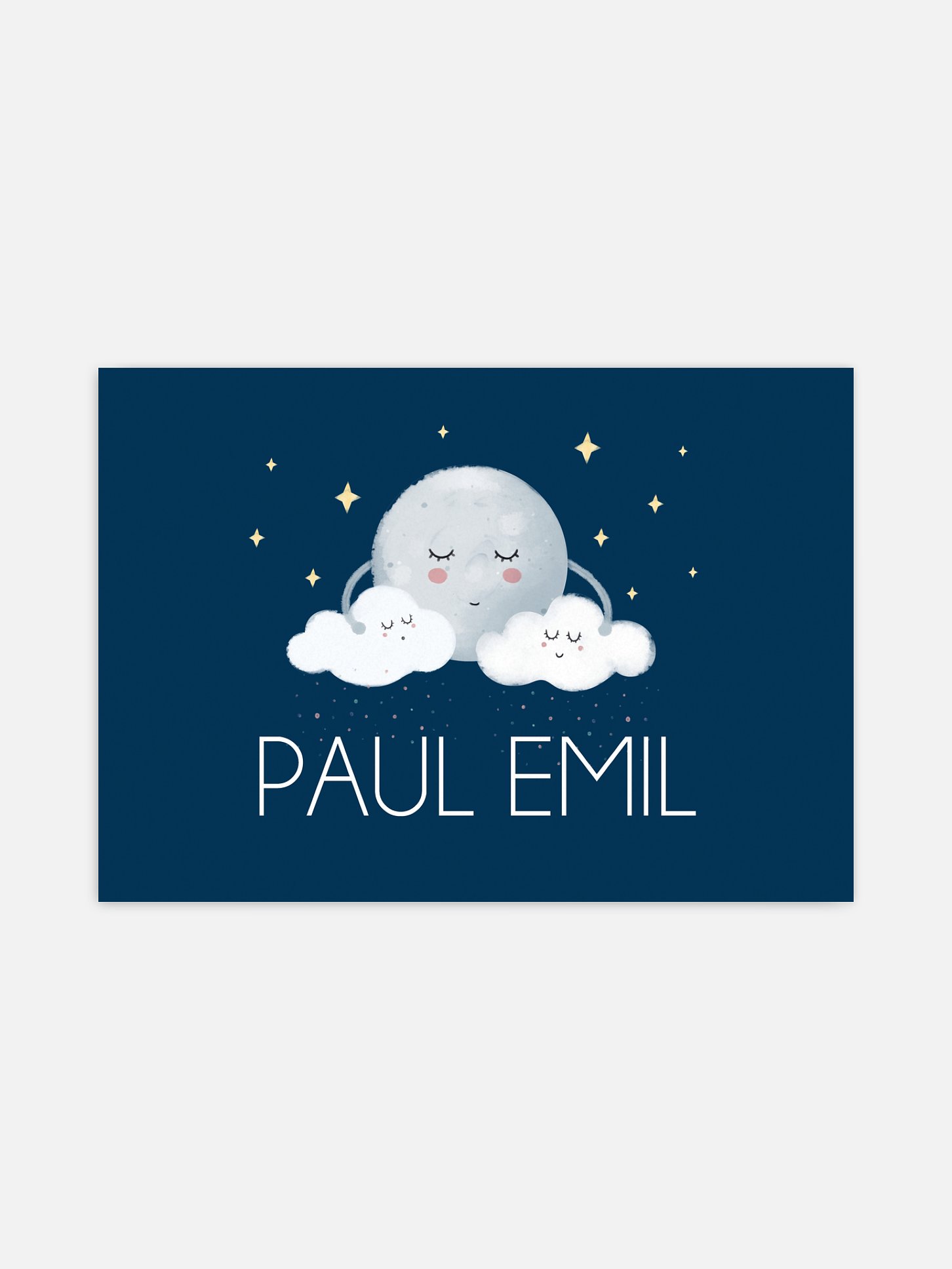 Poster Geburt Gute Nacht Trio