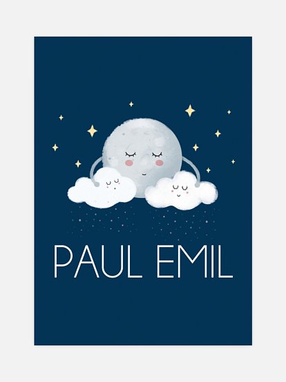 Poster Geburt Gute Nacht Trio
