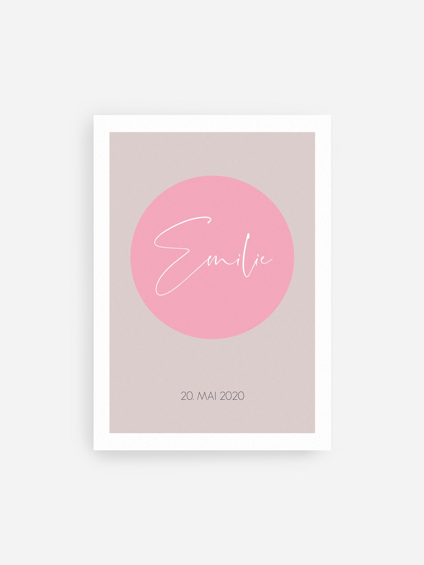 Poster Geburt My Name