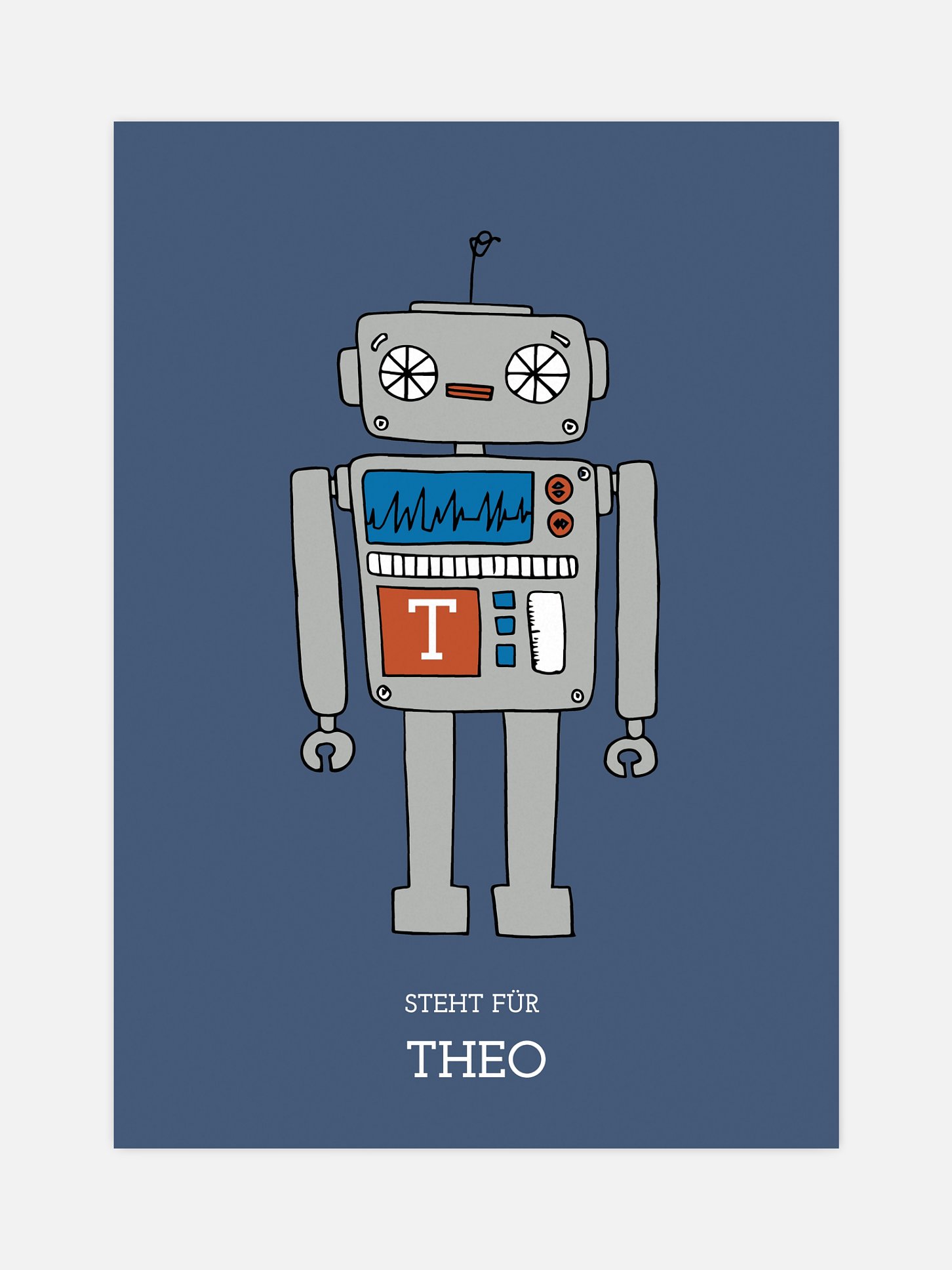 Poster Geburt Robot