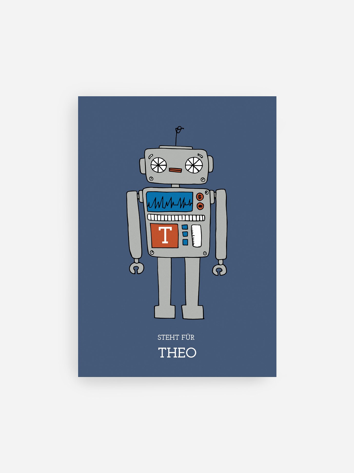 Poster Geburt Robot