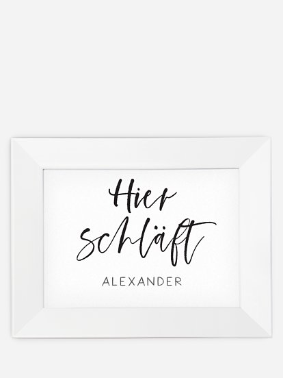 Türschild Lettering Dream