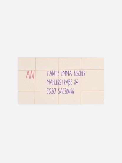 Empfängeraufkleber Einschulung Zuckertüte