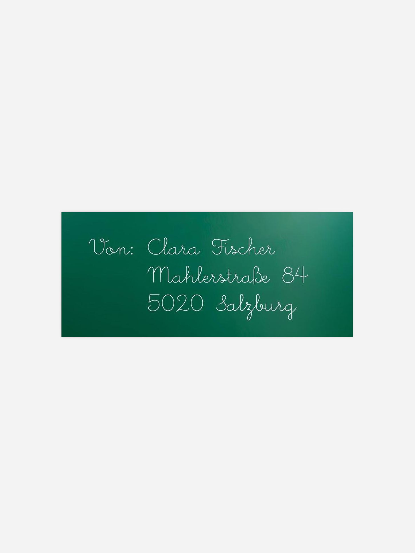 Absenderaufkleber Einschulung Schultafel