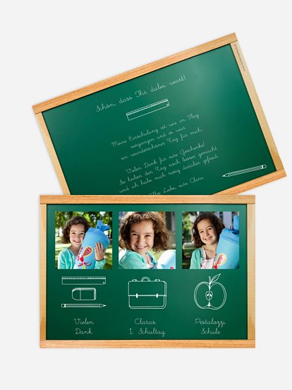 Danksagung Einschulung Schultafel