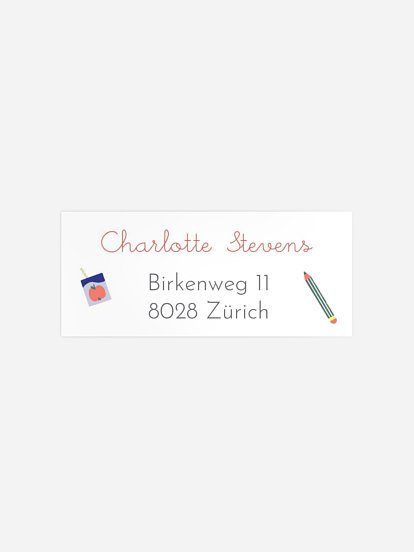 Absenderaufkleber Einschulung Ratzefummel