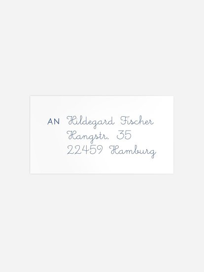 Empfängeraufkleber Einschulung Schulkind