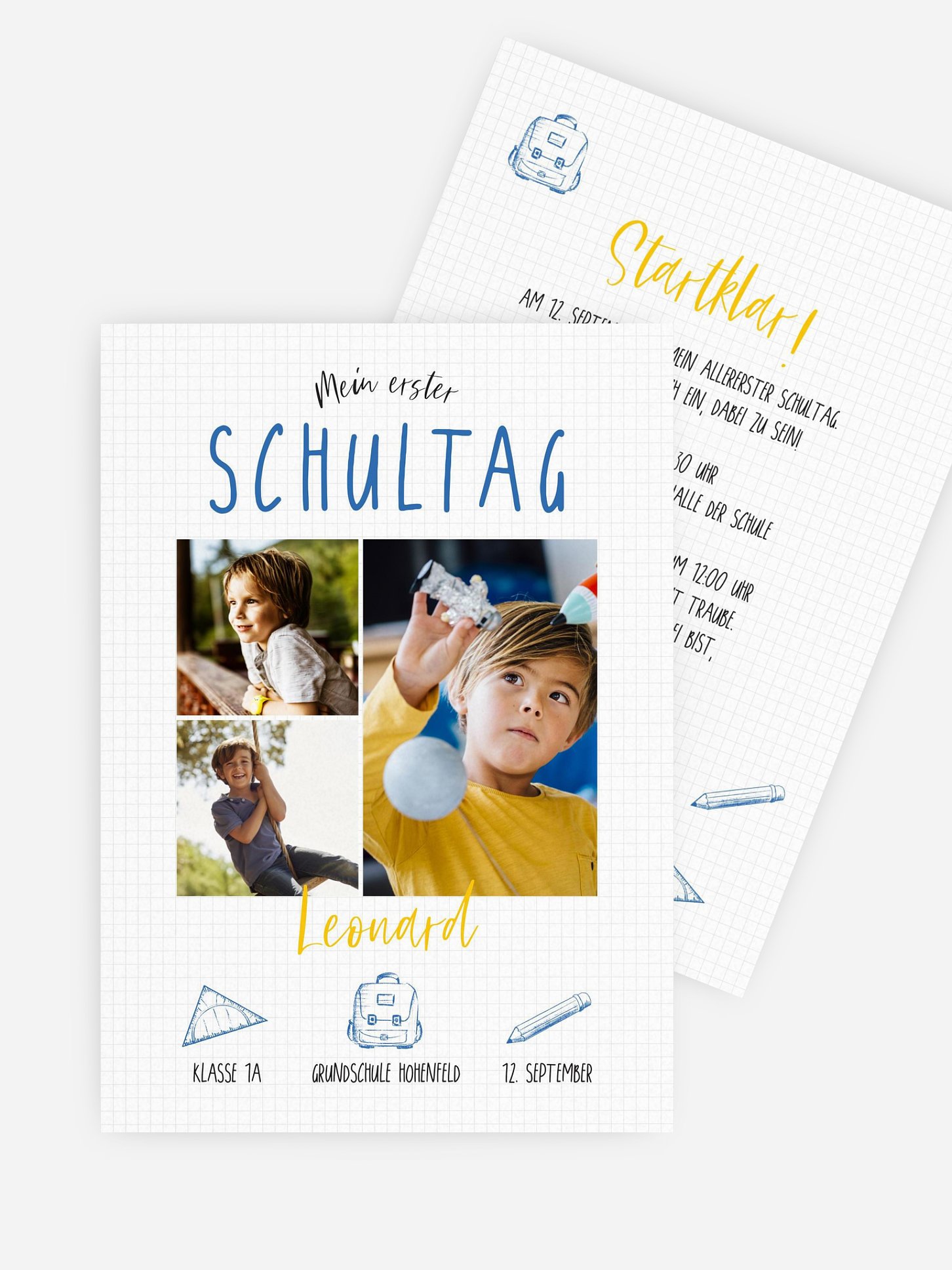 Einladung Einschulung Mein Schulheft