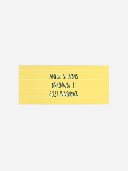 Absenderaufkleber Einschulung Buntes ABC