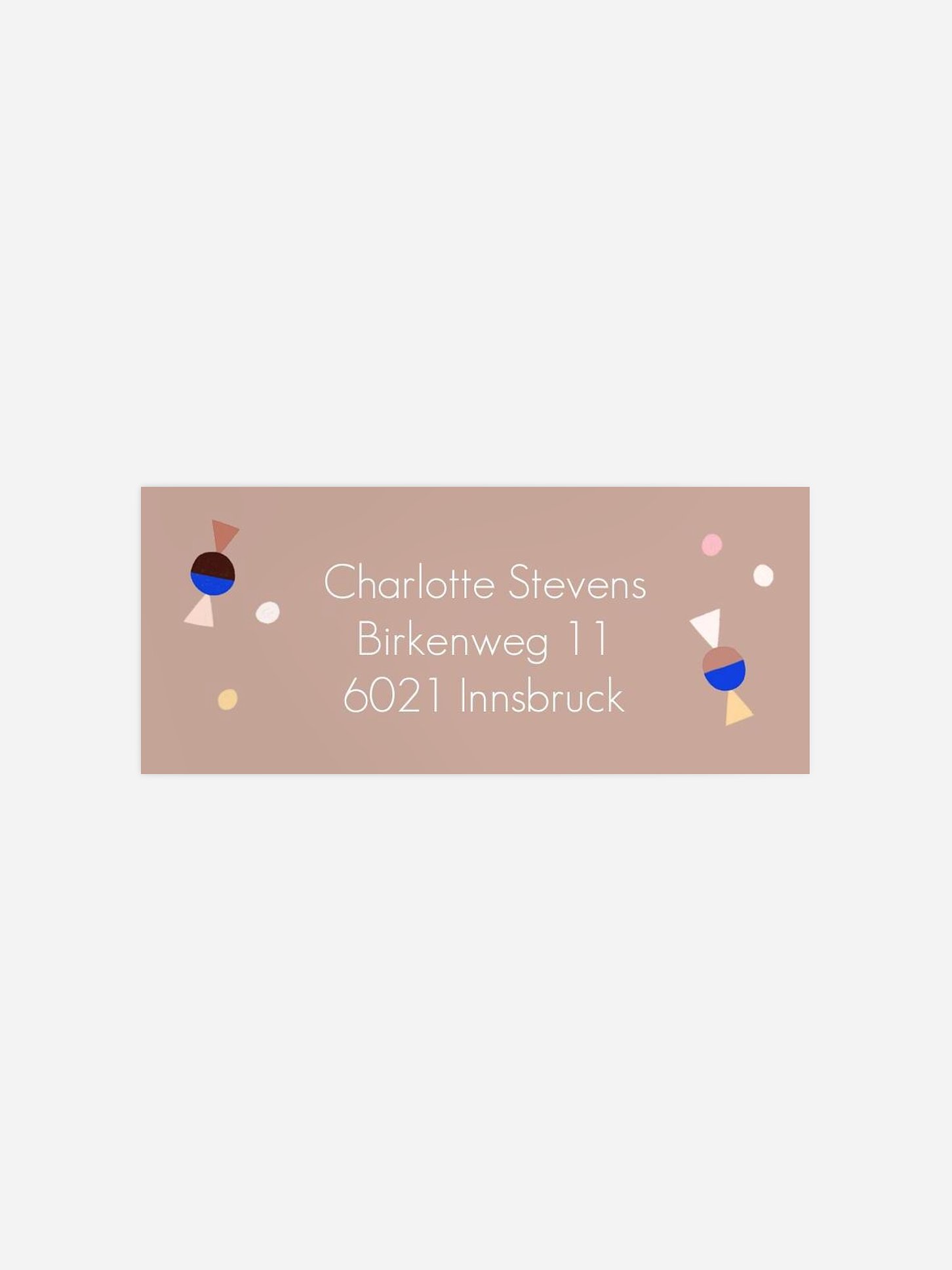 Absenderaufkleber Einschulung Bonbons & Konfetti