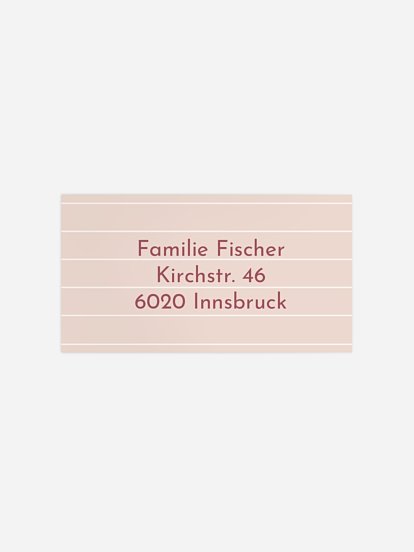 Empfängeraufkleber Einschulung Schulranzen