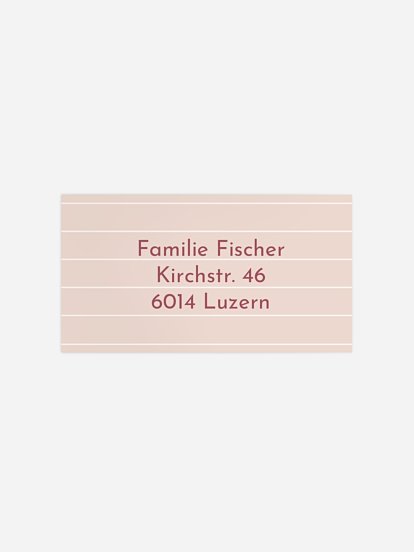 Empfängeraufkleber Einschulung Schulranzen