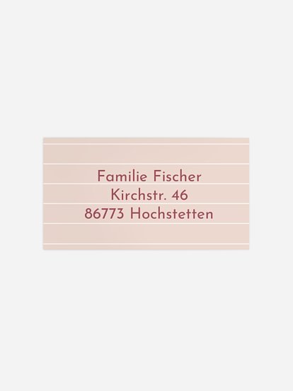 Empfängeraufkleber Einschulung Schulranzen