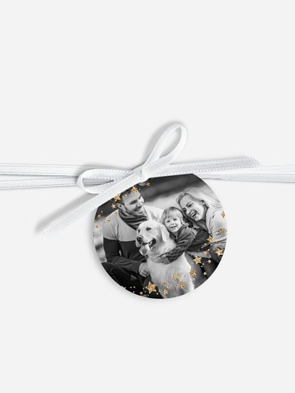 Geschenkeanhänger Sternchenband