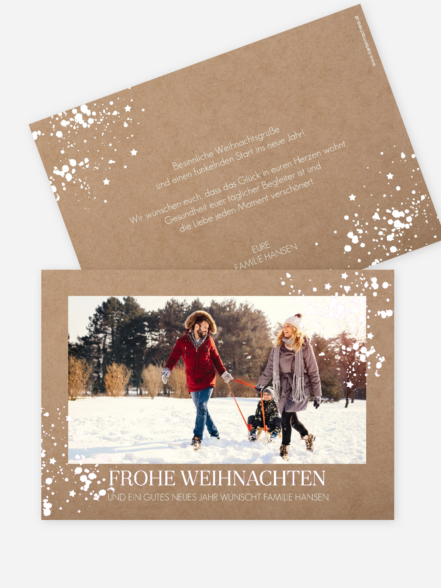 Weihnachtskarte Sparkle Time