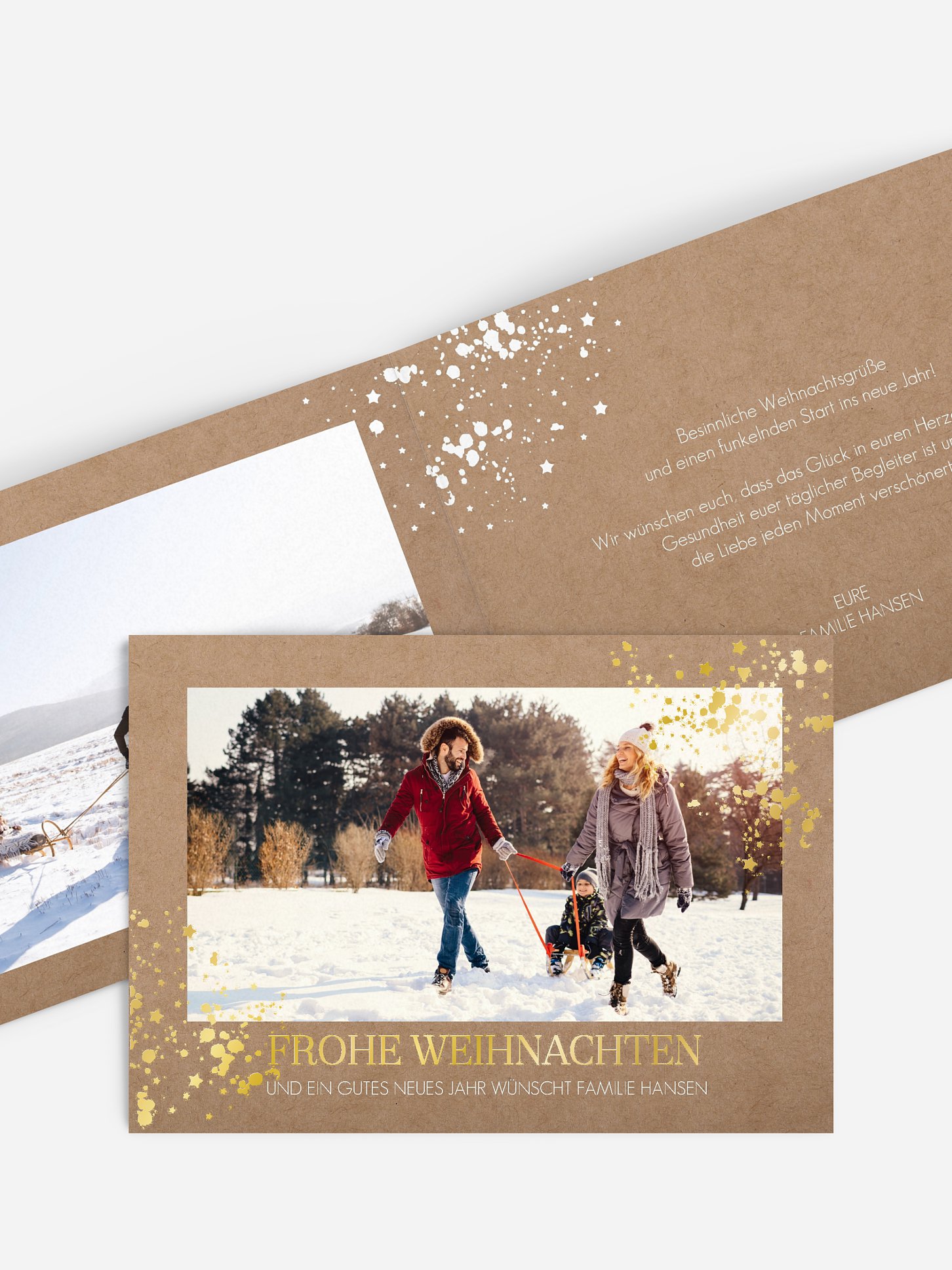 Weihnachtskarte Sparkle Time