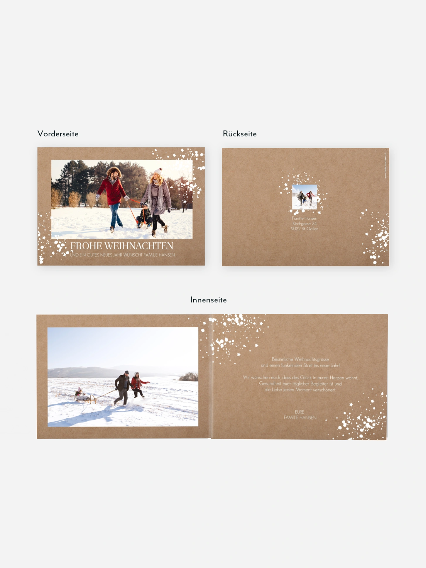Weihnachtskarte Sparkle Time