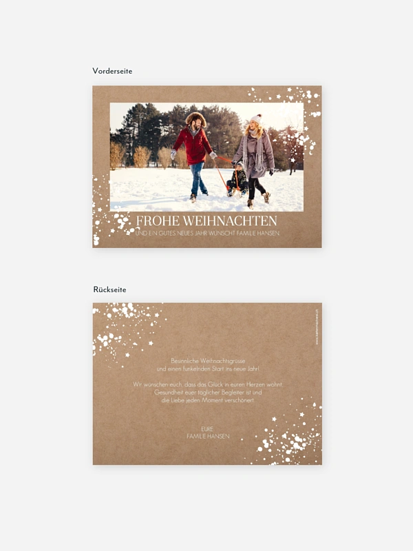 Weihnachtskarte Sparkle Time