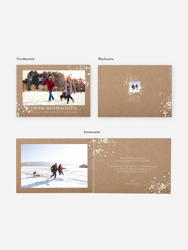 Weihnachtskarte Sparkle Time