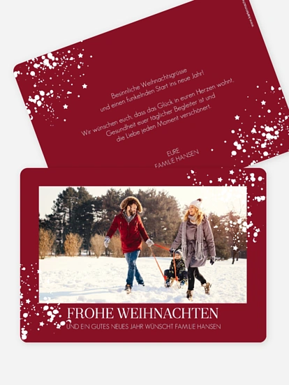 Weihnachtskarte Sparkle Time