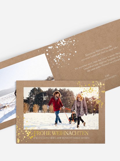 Weihnachtskarte Sparkle Time
