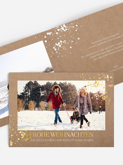 Weihnachtskarte Sparkle Time