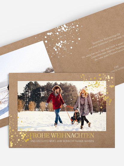 Weihnachtskarte Sparkle Time