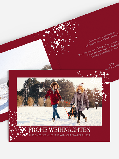 Weihnachtskarte Sparkle Time