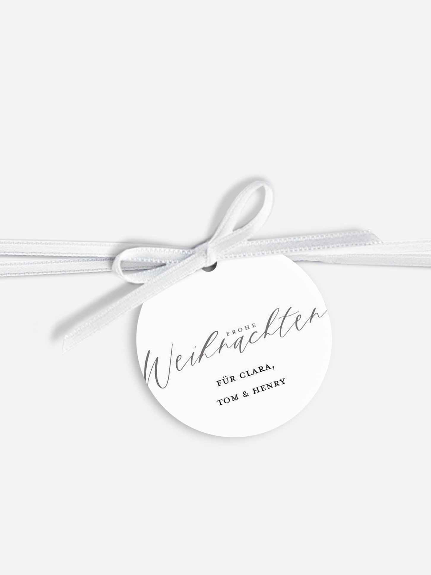 Anhänger mit Band personalisiert Lovely Calligraphy