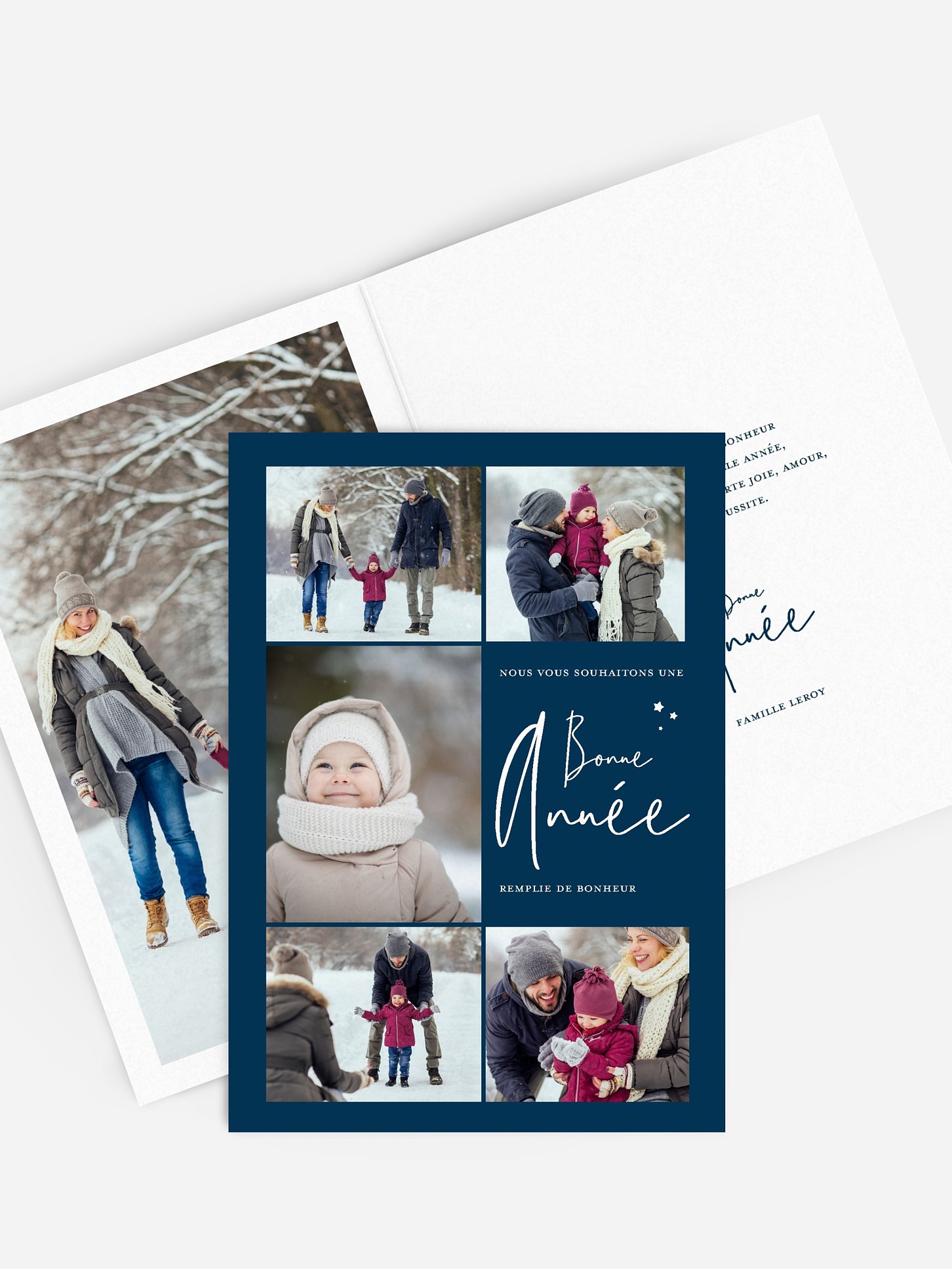 Carte de voeux Voeux en photos