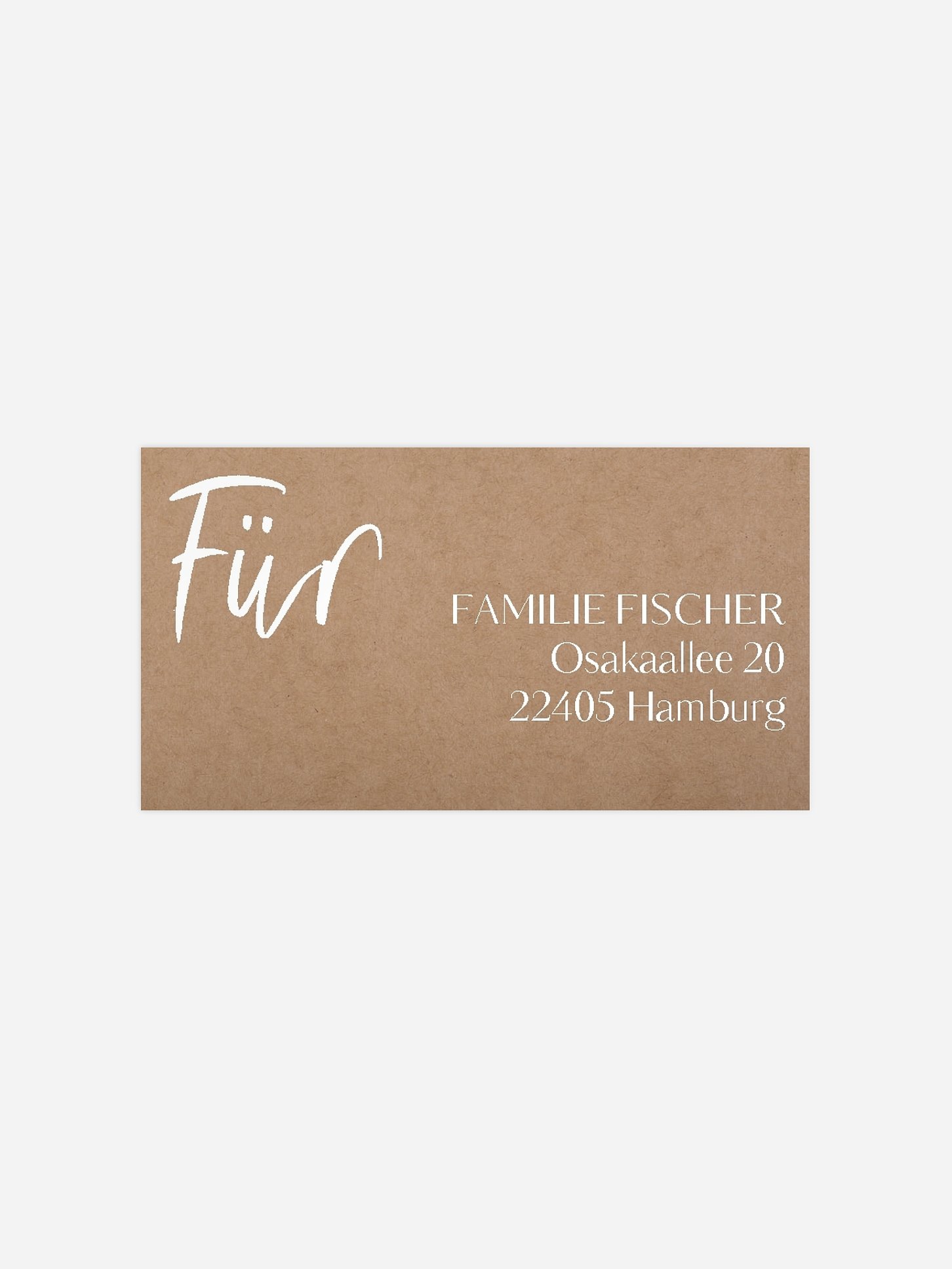 Empfängeraufkleber Weihnachten Zauberhaft