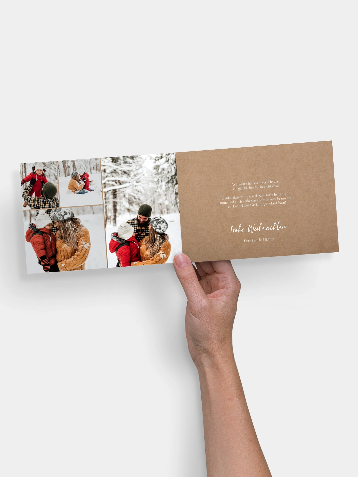 Weihnachtskarte Zauberhaft