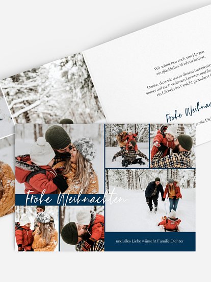 Weihnachtskarte Zauberhaft