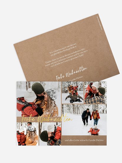 Weihnachtskarte Zauberhaft