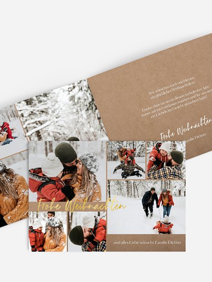 Weihnachtskarte Zauberhaft