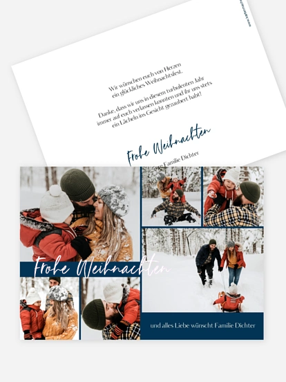 Weihnachtskarte Zauberhaft