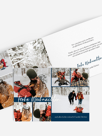 Weihnachtskarte Zauberhaft