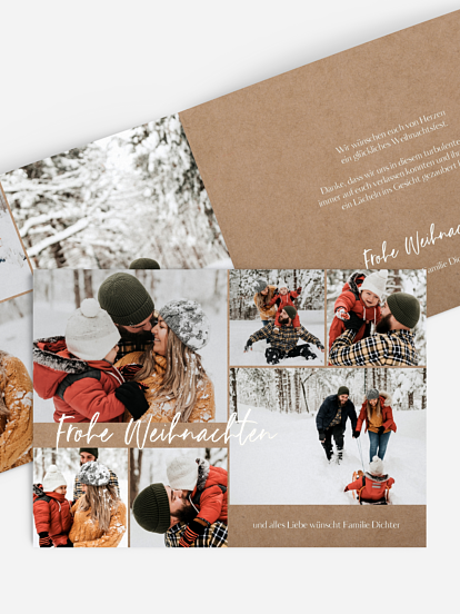 Weihnachtskarte Zauberhaft