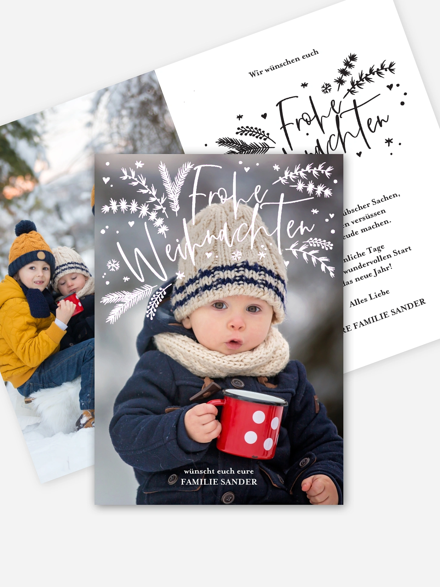 Weihnachtskarte Holiday Spirit