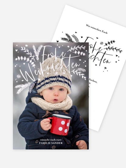 Weihnachtskarte Holiday Spirit