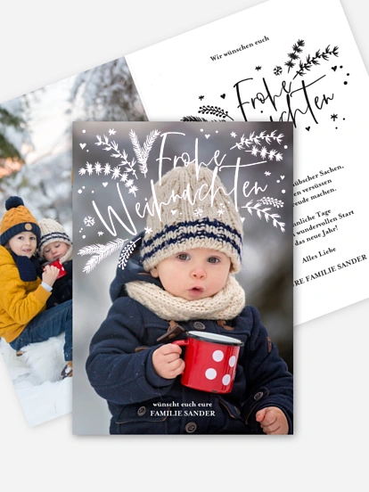 Weihnachtskarte Holiday Spirit