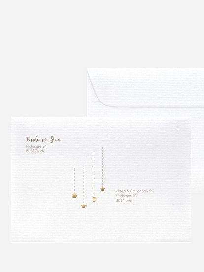 Bedruckte Umschläge Weihnachten Happy Christmas