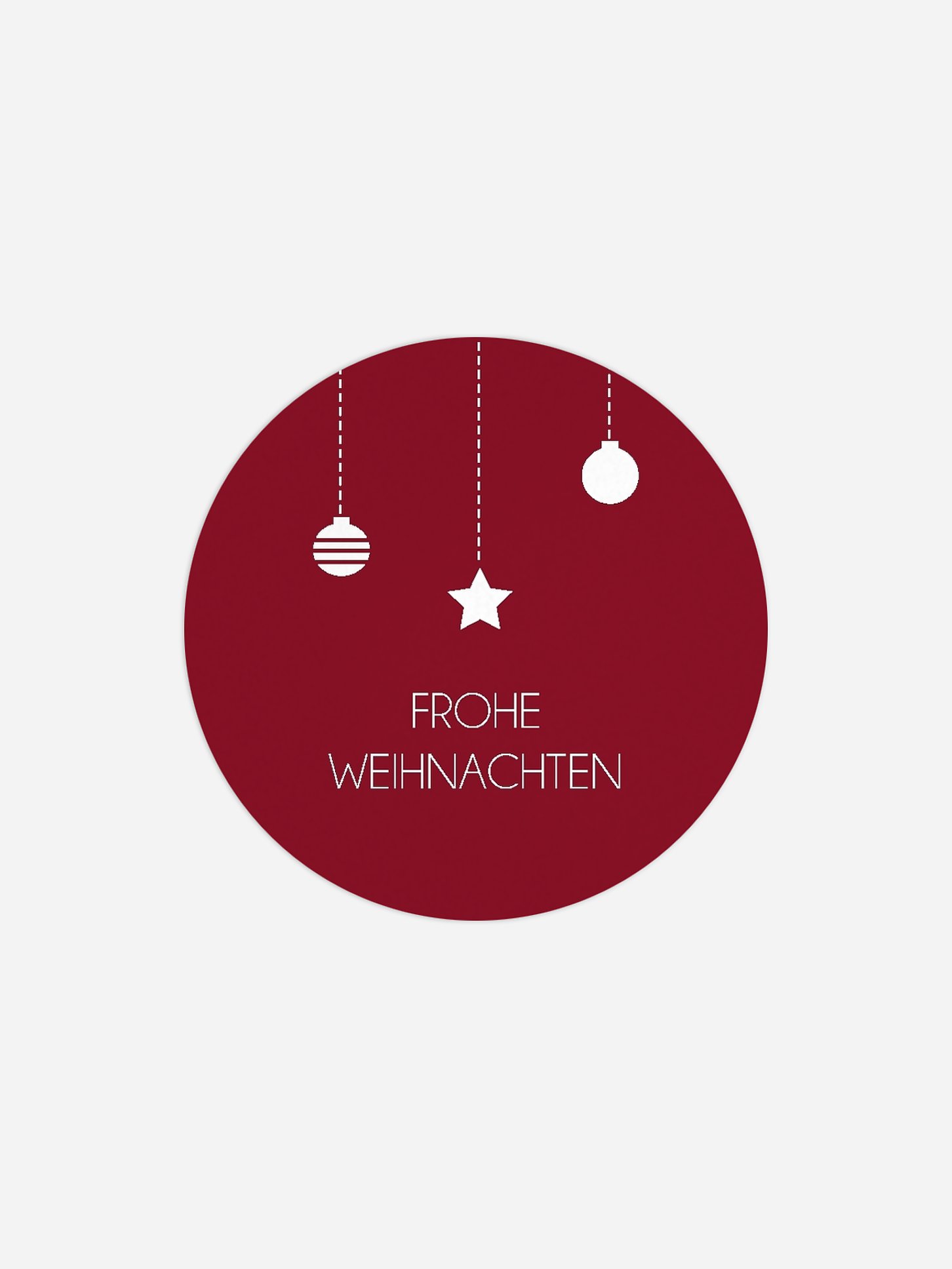 Geschenkaufkleber Weihnachten Happy Christmas