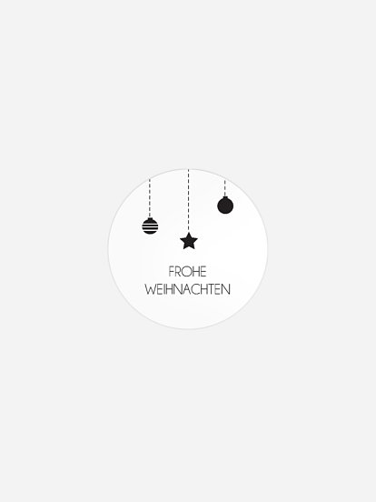 Geschenkaufkleber Weihnachten Happy Christmas
