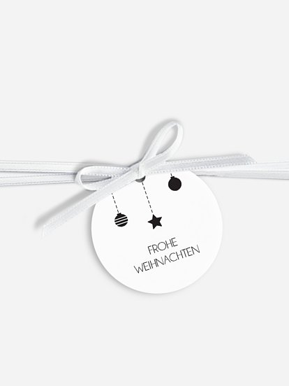 Geschenkeanhänger Happy Christmas